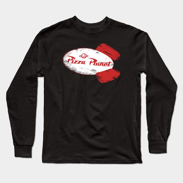 Pizza Planet Long Sleeve T-Shirt by Edenave